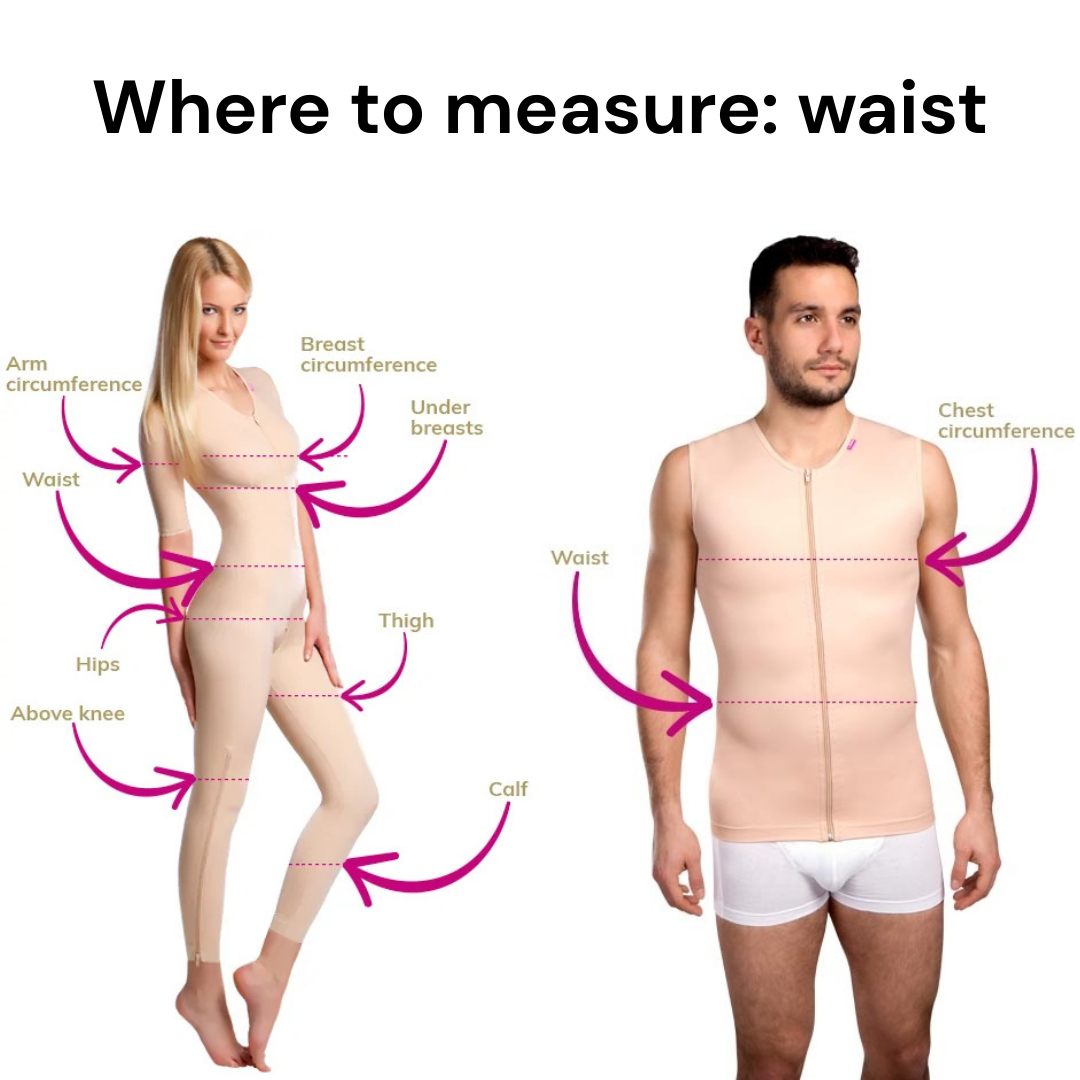 Lipoelastic KP Special Abdominal Compression Binder - White 3 Panel (23cm Height)