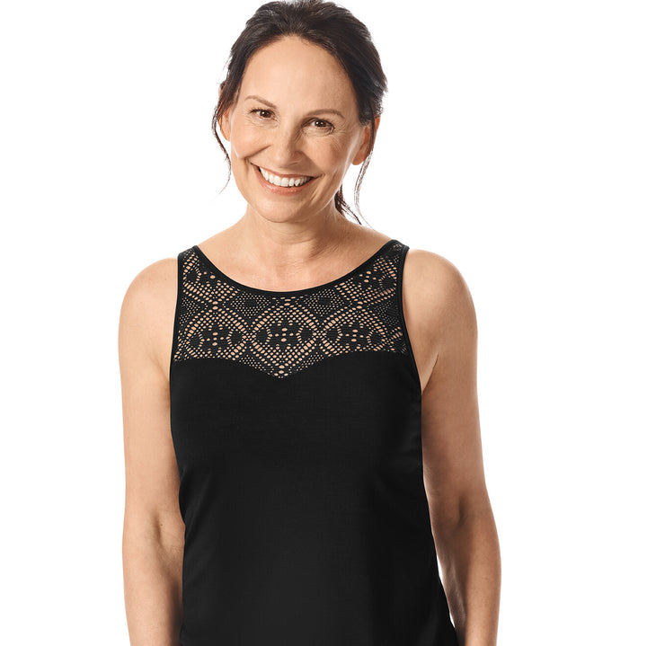 Amoena Pocketed Mastectomy Summer Top - 44924 Black