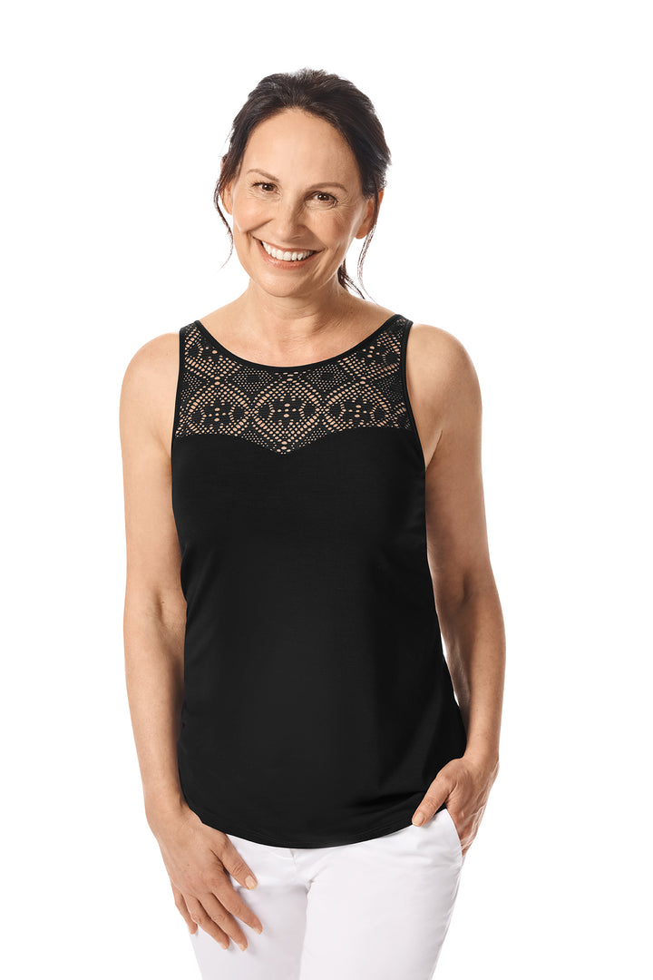 Amoena Pocketed Mastectomy Summer Top - 44924 Black