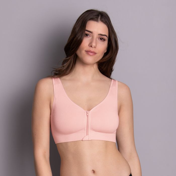 Anita Lynn Mastectomy Pocketed Bra Front Zipper - Lotus 5768X