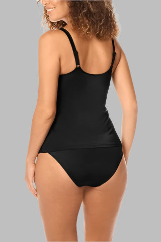 Amoena Santa Maria One Piece Pocketed Mastectomy Swimsuit - Black & White 71676
