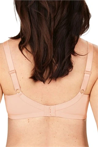 Amoena Nancy Wirefree Front Fastening Pocketed Mastectomy Bra - Blush 44808