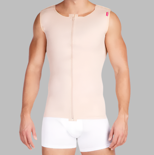 Lipoelastic MTmL Comfort Male Post Surgery Compression Vest - Beige