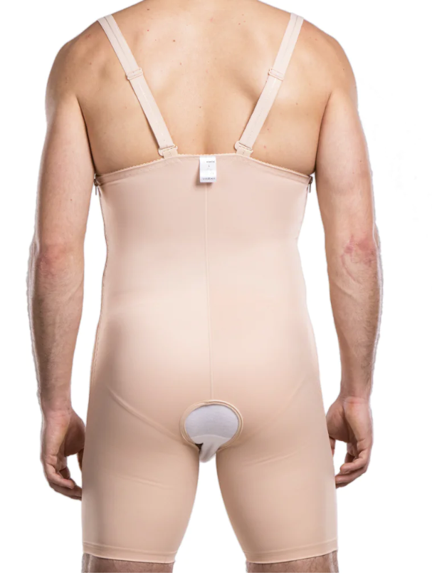 Lipoelastic VFm Comfort Male Post Surgery Compression Garment - Black