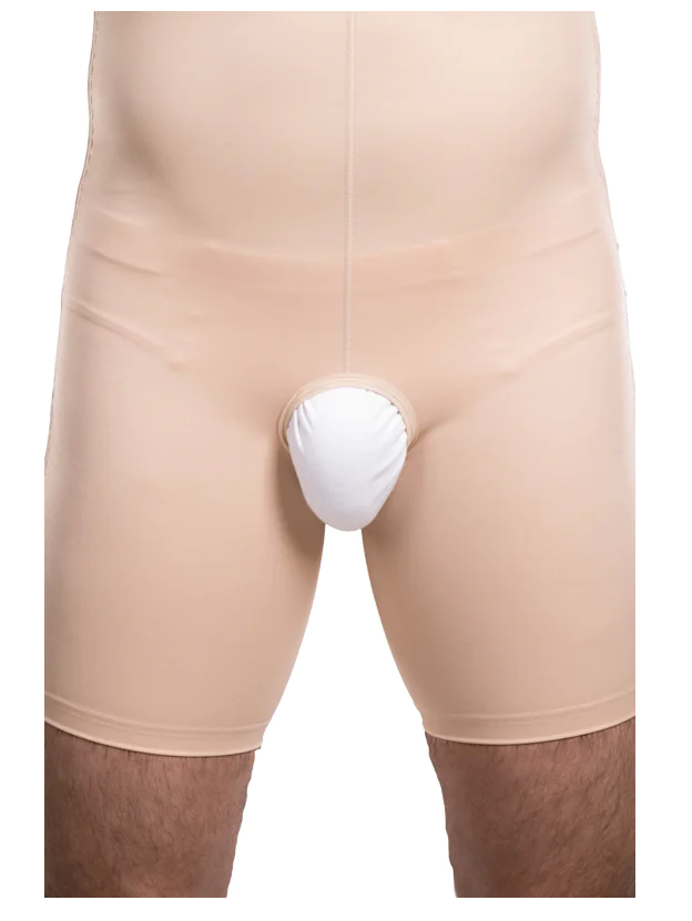 Lipoelastic VFm Comfort Male Post Surgery Compression Garment - Black