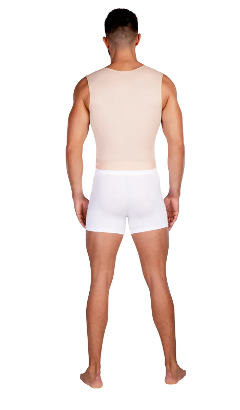 Lipoelastic MTm Comfort Male Post Surgery Compression Vest - Black
