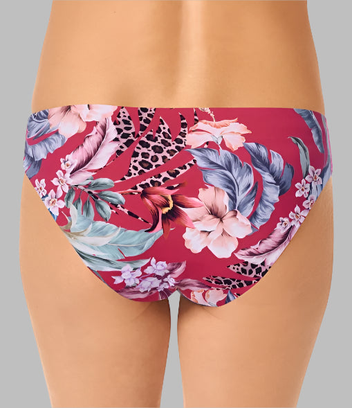 Amoena Cozumel Bikini Bottoms (Reversible) - Deep Pink/Multi 71719