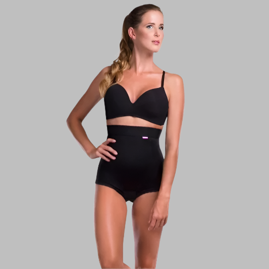 Lipoelastic VH Classic Briefs WITHOUT ZIPPER Stage 2 Post Surgery Compression Garment - Black