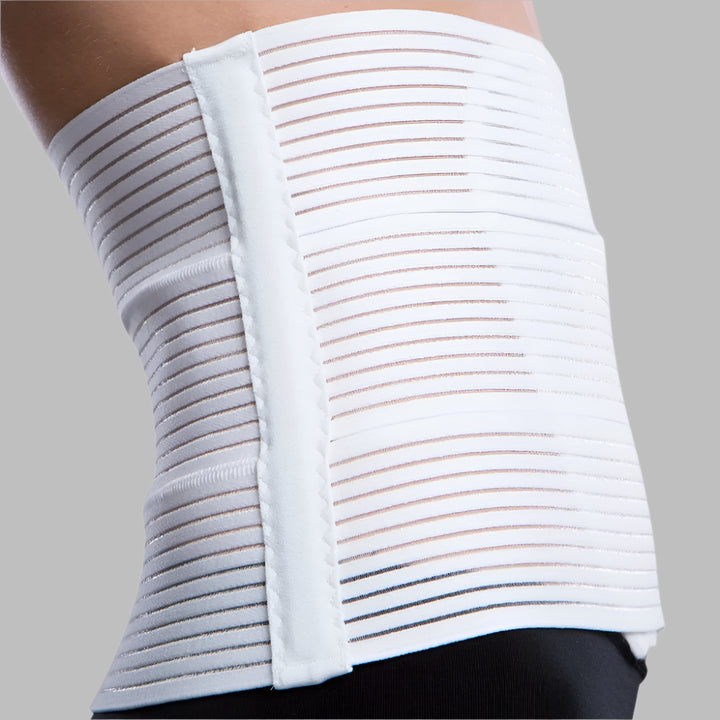 Lipoelastic KP Special Abdominal Compression Binder - White 3 Panel (23cm Height)
