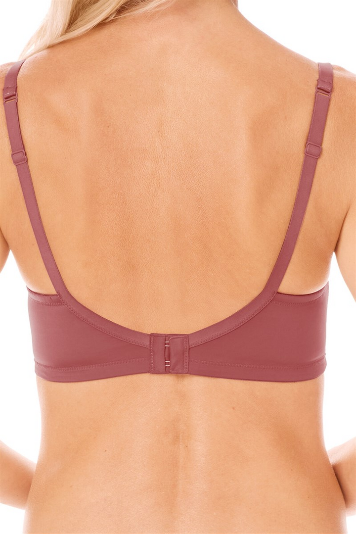 Amoena Ivy Padded Pocketed Mastectomy Non Wired Bra - Sparkly Rouge 44902