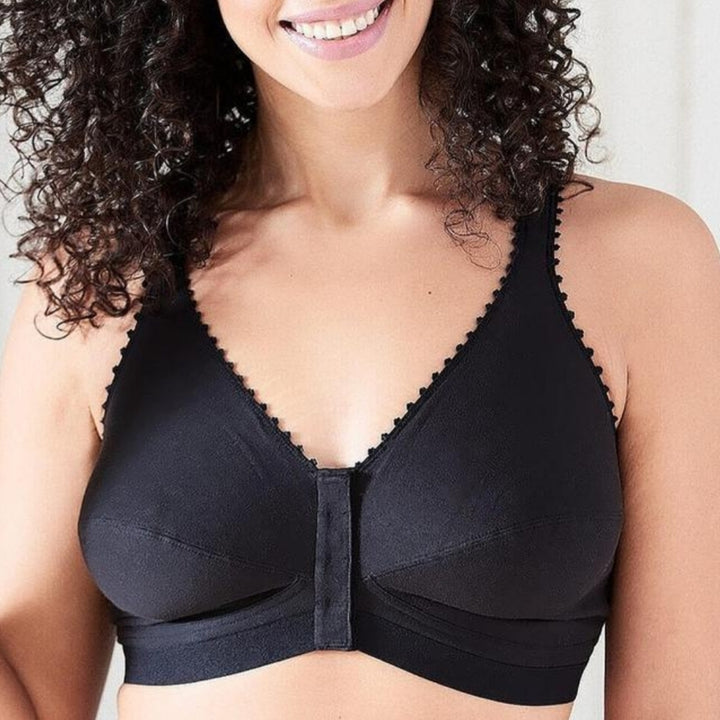 Royce Comfi Front Closure Mastectomy Bra - Black 1010