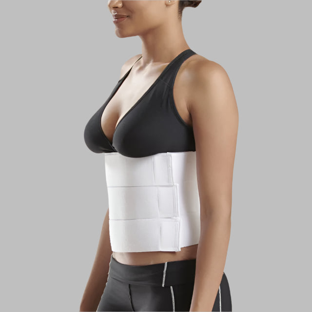 Marena AB3S3 Abdominal Compression Binder White - up to 106cm waist