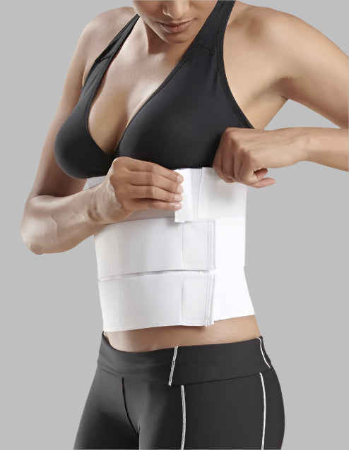 Marena AB3S3 Abdominal Compression Binder White - up to 106cm waist