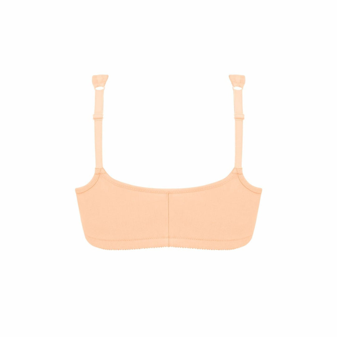 Amoena Fleur Wire Free Front Closure Pocketed Mastectomy Bra - Sand 44671