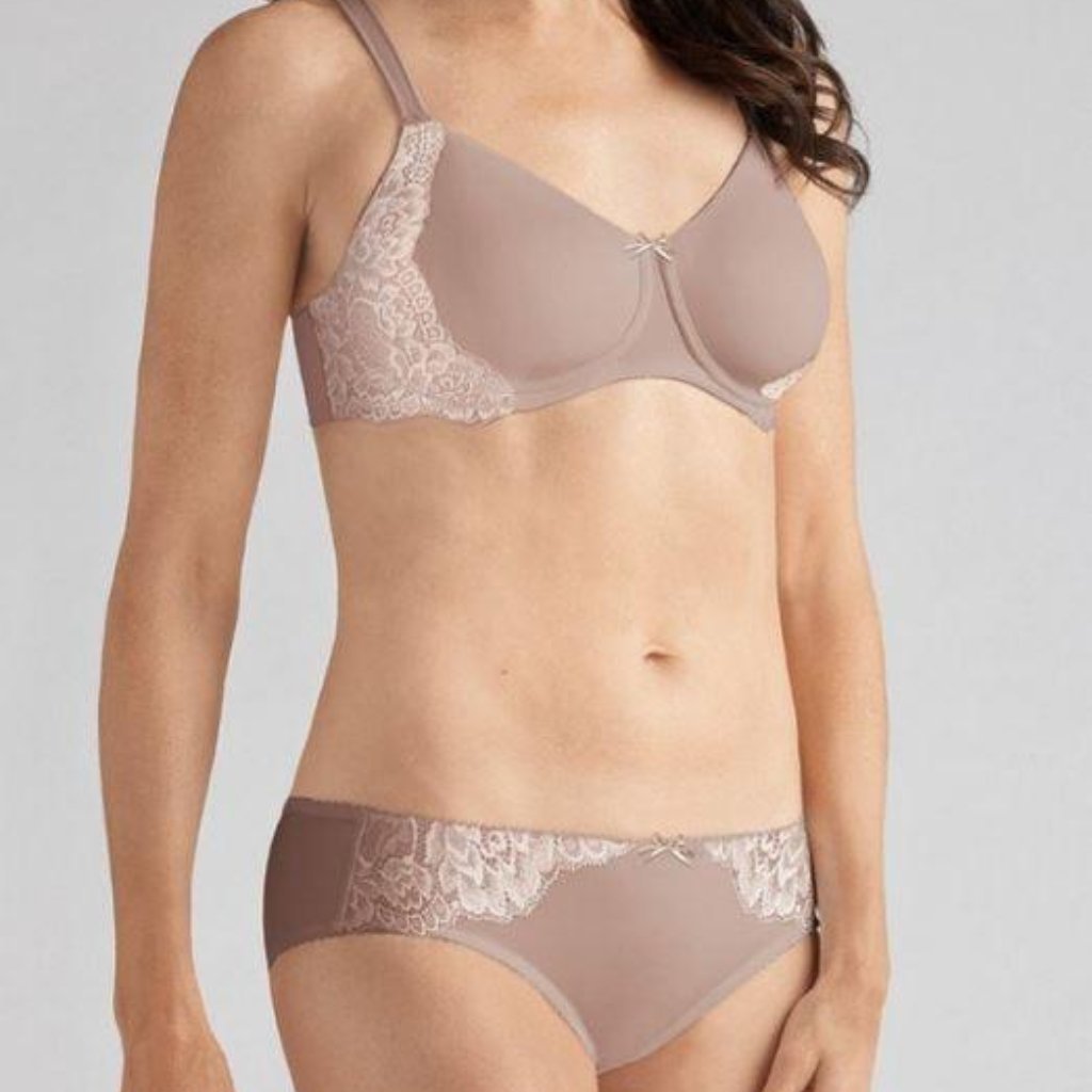 Amoena Lilly Padded Mastectomy Bra - Cafe Latte 1289