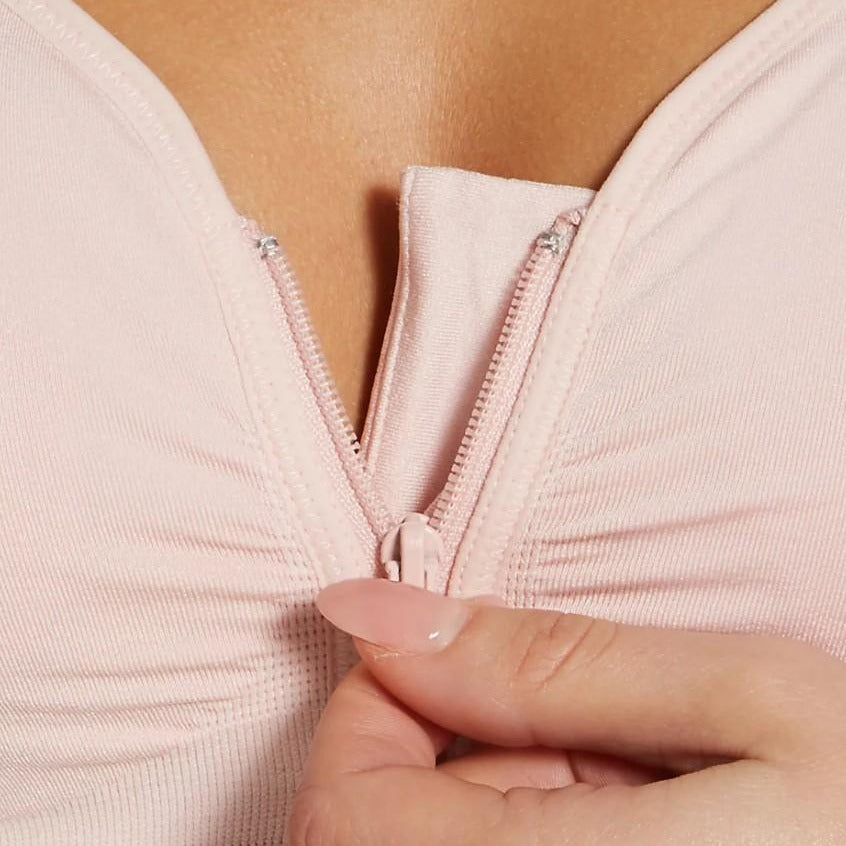 Anita Lynn Mastectomy Pocketed Bra Front Zipper - Lotus 5768X