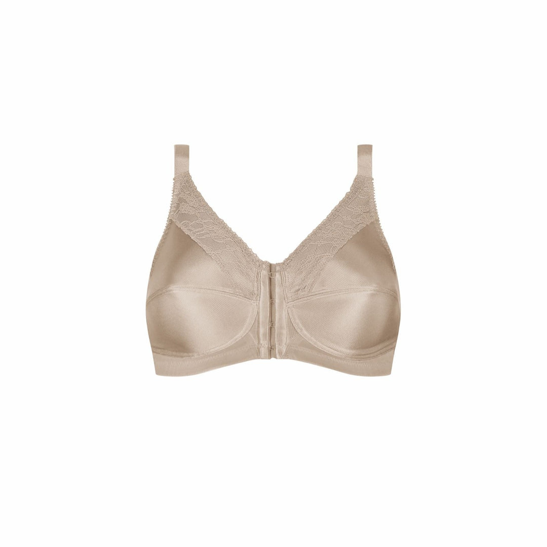 Amoena Nancy Wirefree Front Fastening Pocketed Mastectomy Bra - Light Sand 44739