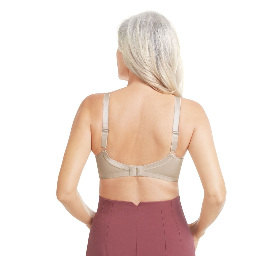 Amoena Nancy Wirefree Front Fastening Pocketed Mastectomy Bra - Light Sand 44739