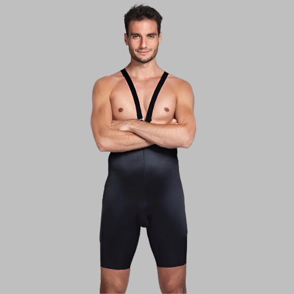 Lipoelastic VFm Comfort Male Post Surgery Compression Garment - Black