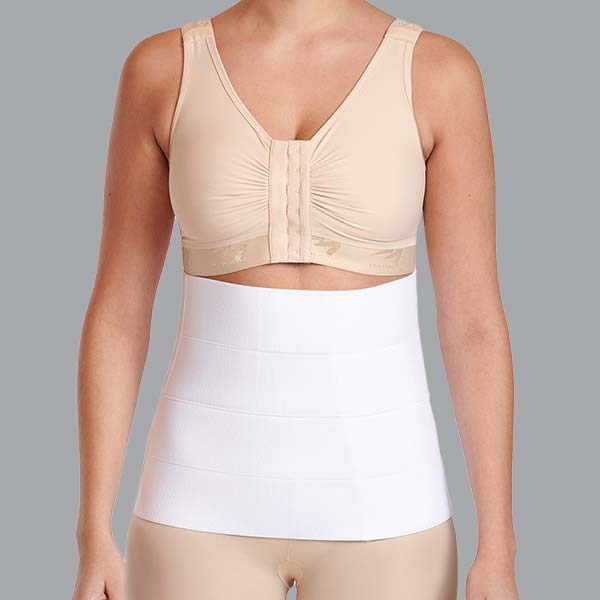 Marena AB4 Abdominal Compression Binder White up to 107cm waist