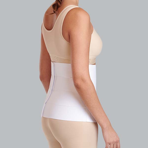 Marena AB4 Abdominal Compression Binder White up to 107cm waist