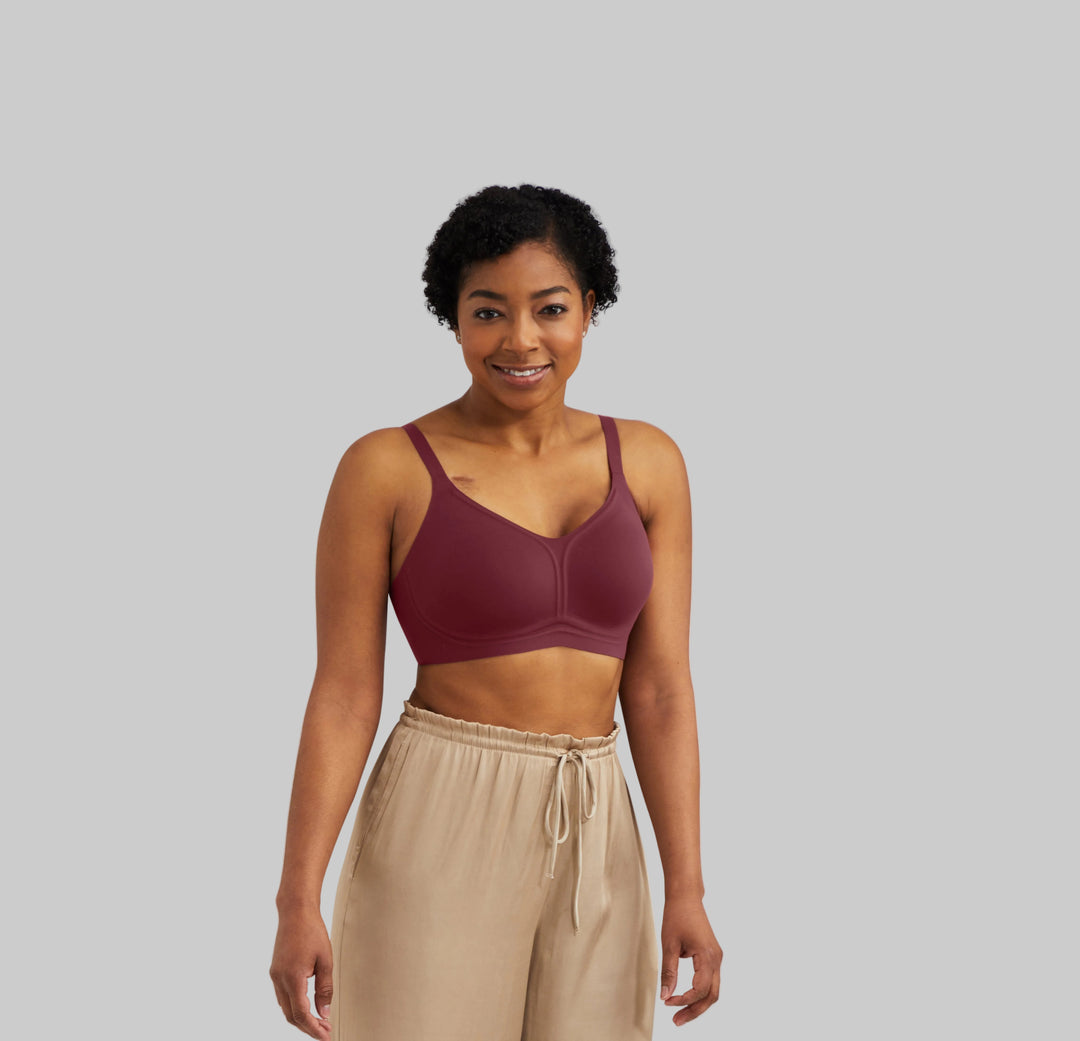 Amoena Wave Pure Pocketed Padded Mastectomy Bra - Ruby 45142