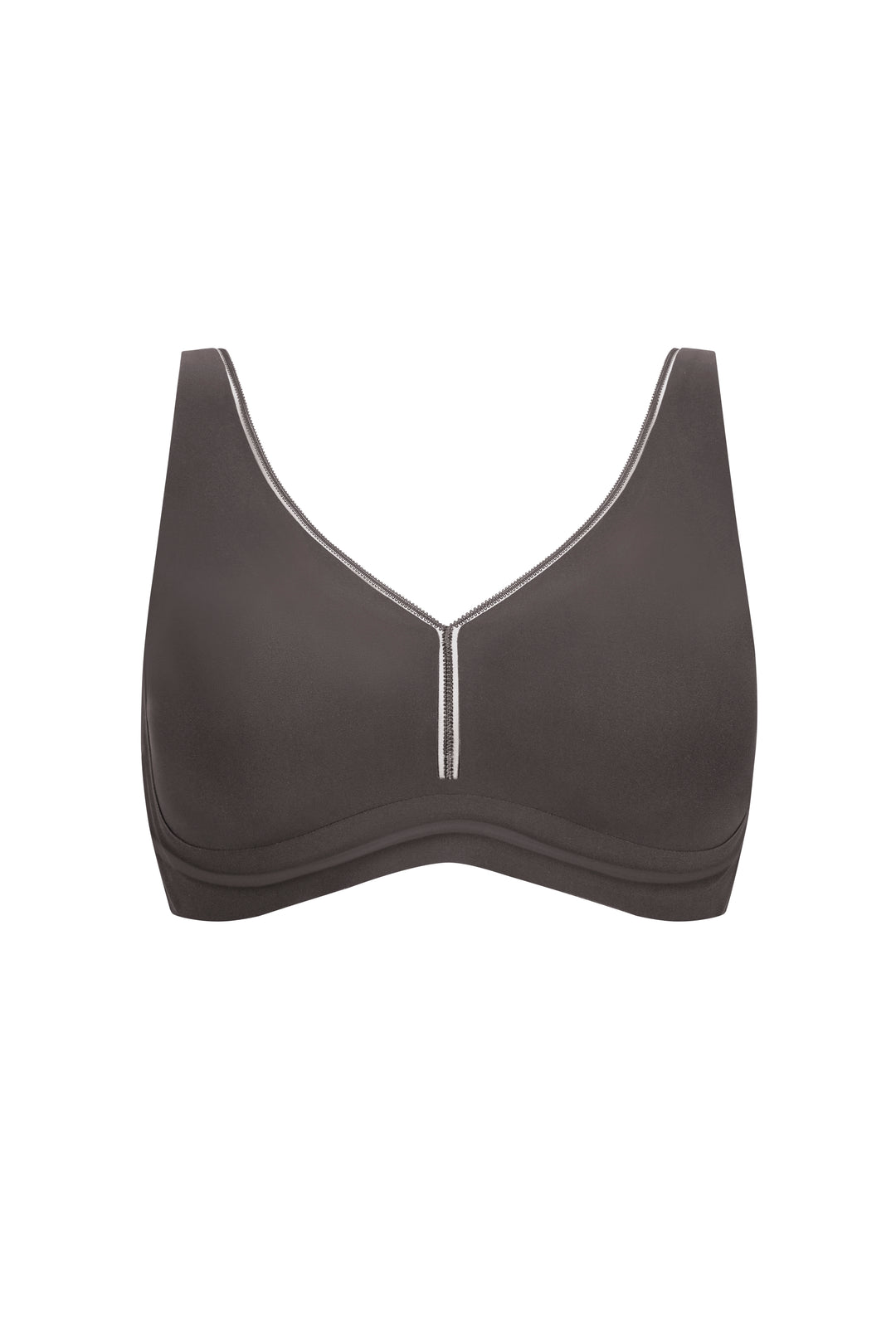 Amoena Wave Flow Pocketed Padded Mastectomy Bra - Anthracite 45144