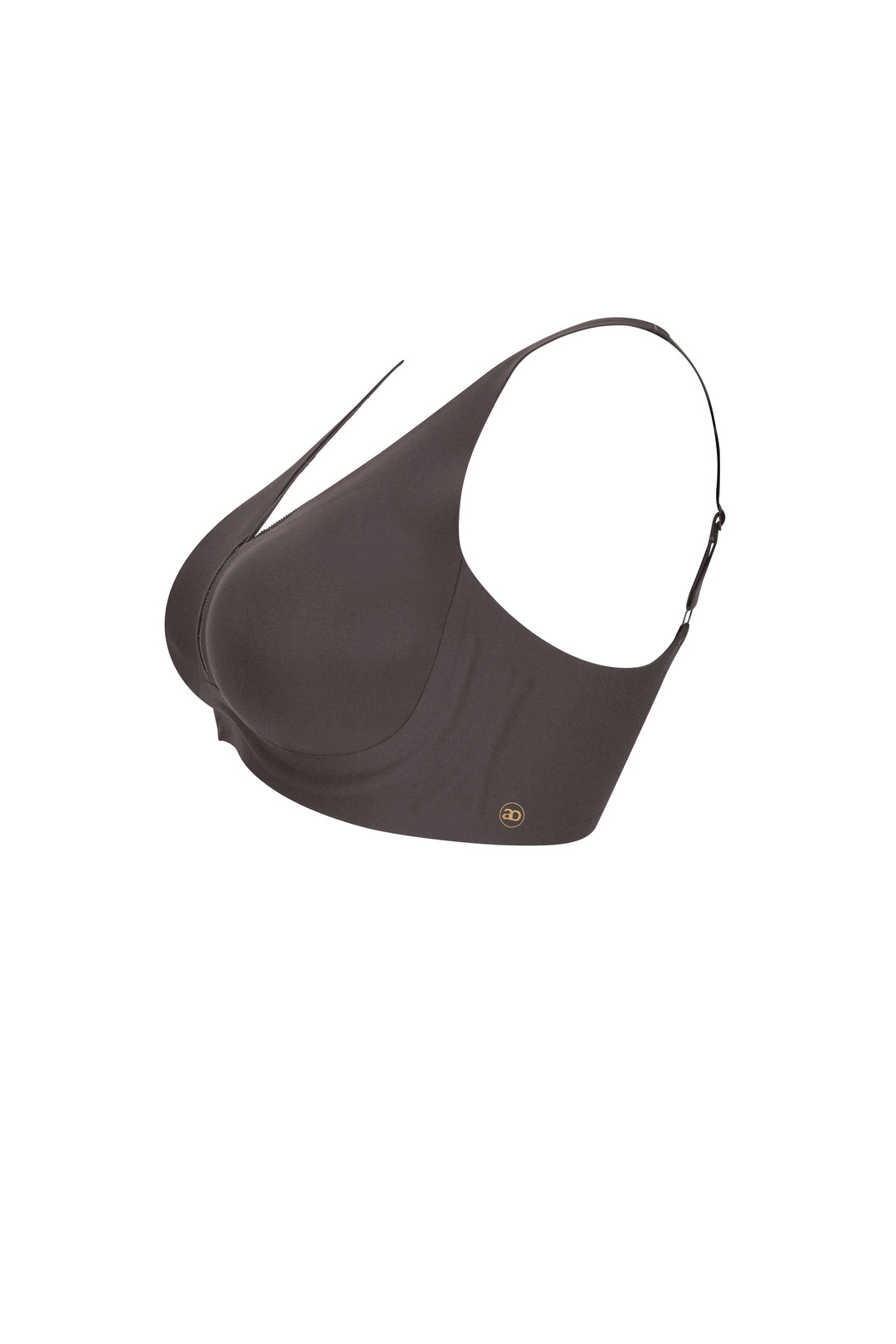 Amoena Wave Flow Pocketed Padded Mastectomy Bra - Anthracite 45144