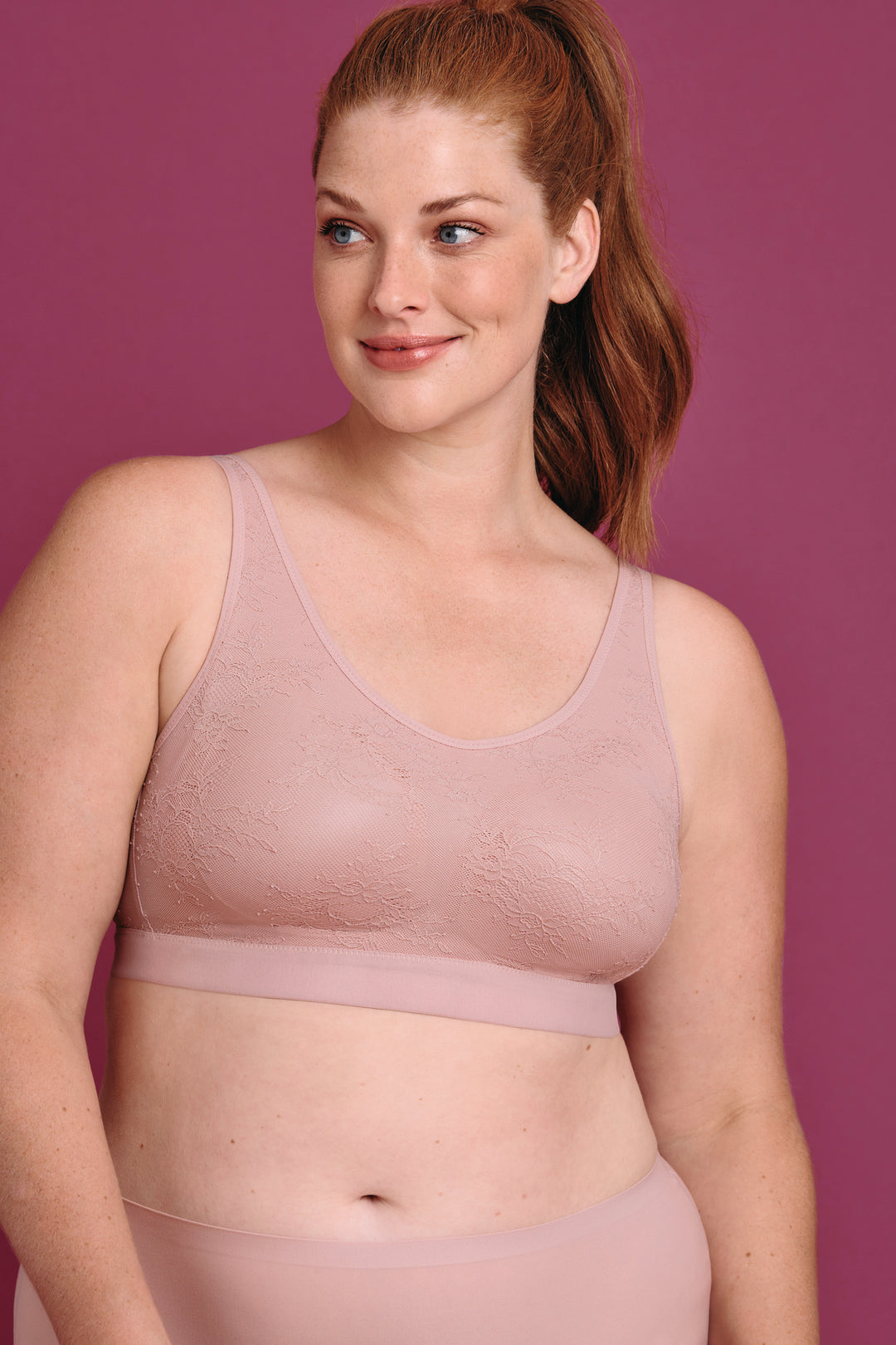 Anita Care Essential Lace Pocketed Mastectomy Bra - Rosewood 4700X (Allow 1-2 weeks for delivery)
