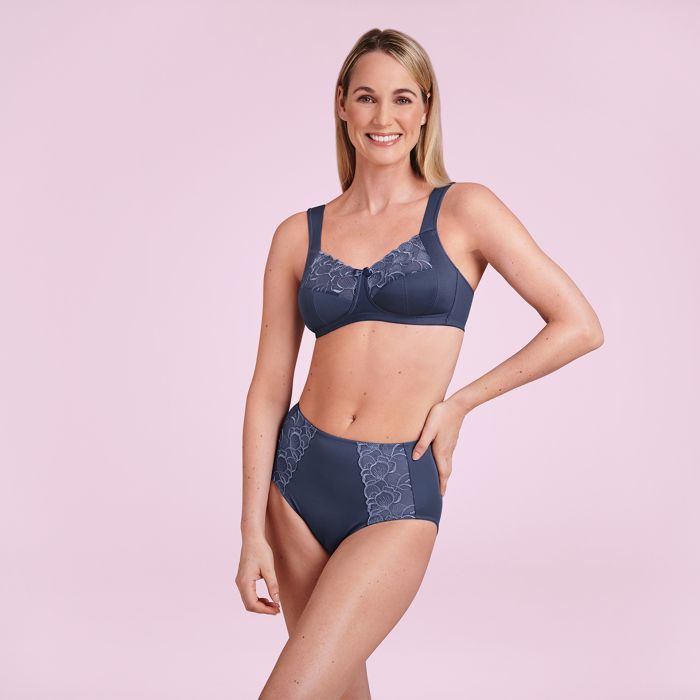 Anita Care Lucia Wire Free Pocketed Mastectomy Bra - Moonlight Blue 4723X (allow 2-3 weeks delivery)