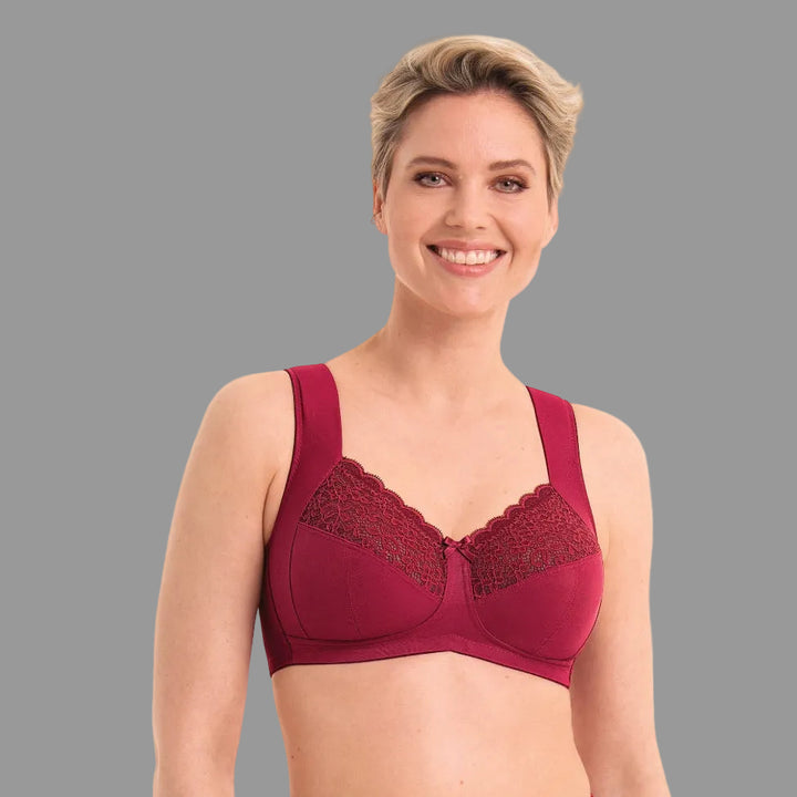 Anita Havanna Wire Free Soft Cup Bra - Dark Red 5813
