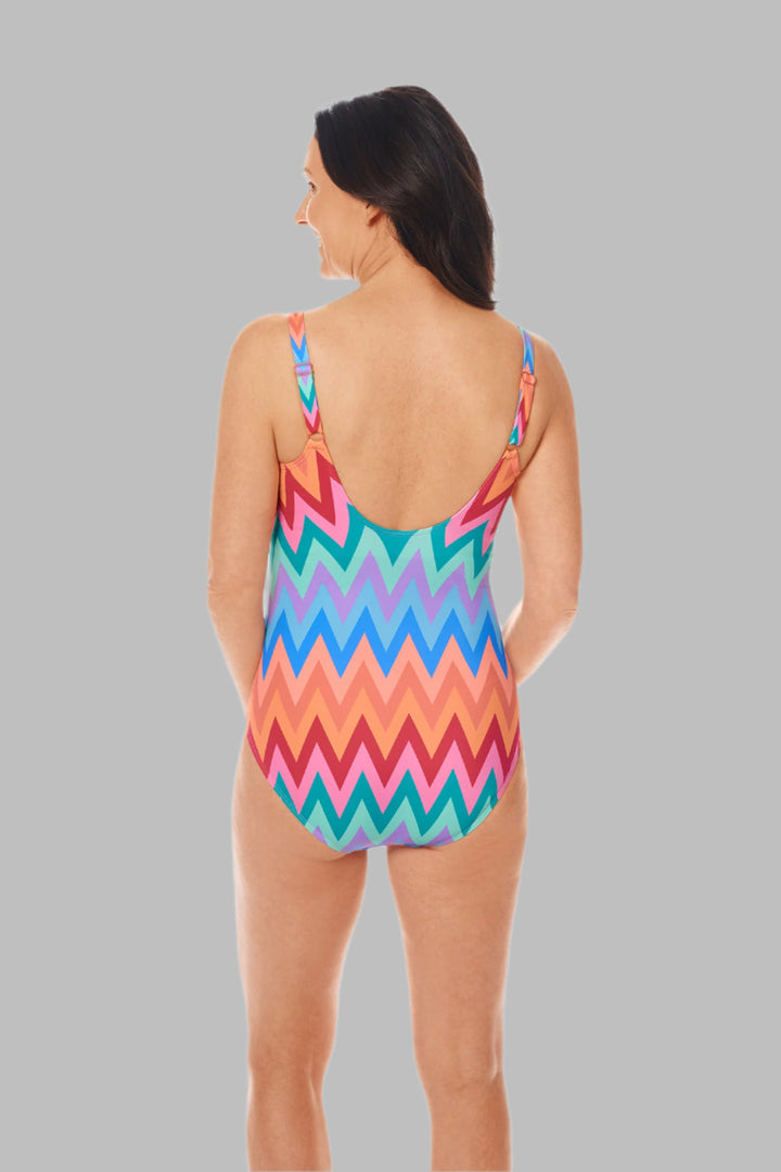 Amoena Ecuador One Piece Pocketed Mastectomy Swimsuit - Multi 71721