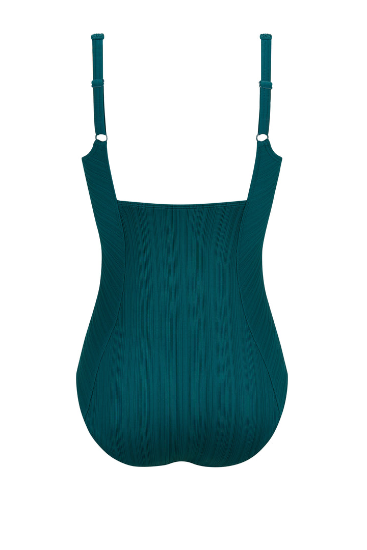 Amoena Treviso One Piece Mastectomy Pocketed Swimsuit - Emerald 71804