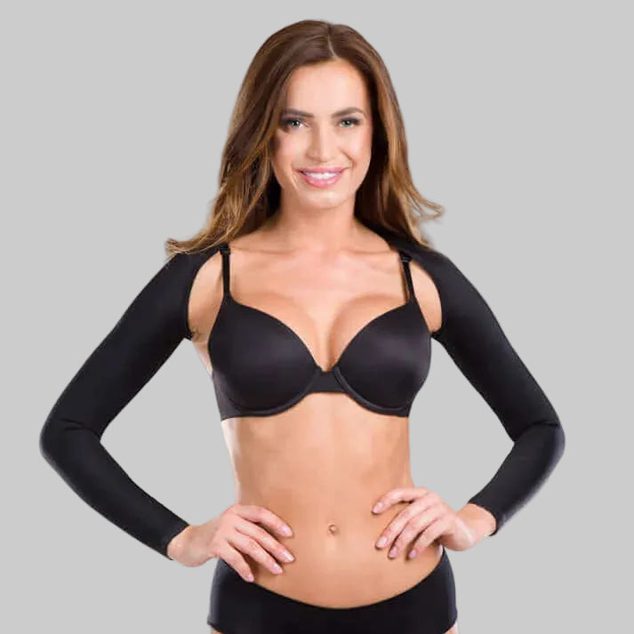 Lipoelastic AS (Black) Unisex Long Variant Sleeve Post Surgery Compression Garment - Black