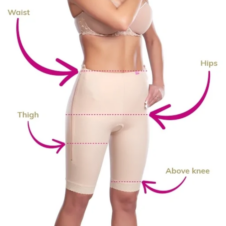 Lipoelastic TF Leggings Classic WITHOUT ZIPPER Stage 2 Post Surgical Compression Garment - Natural