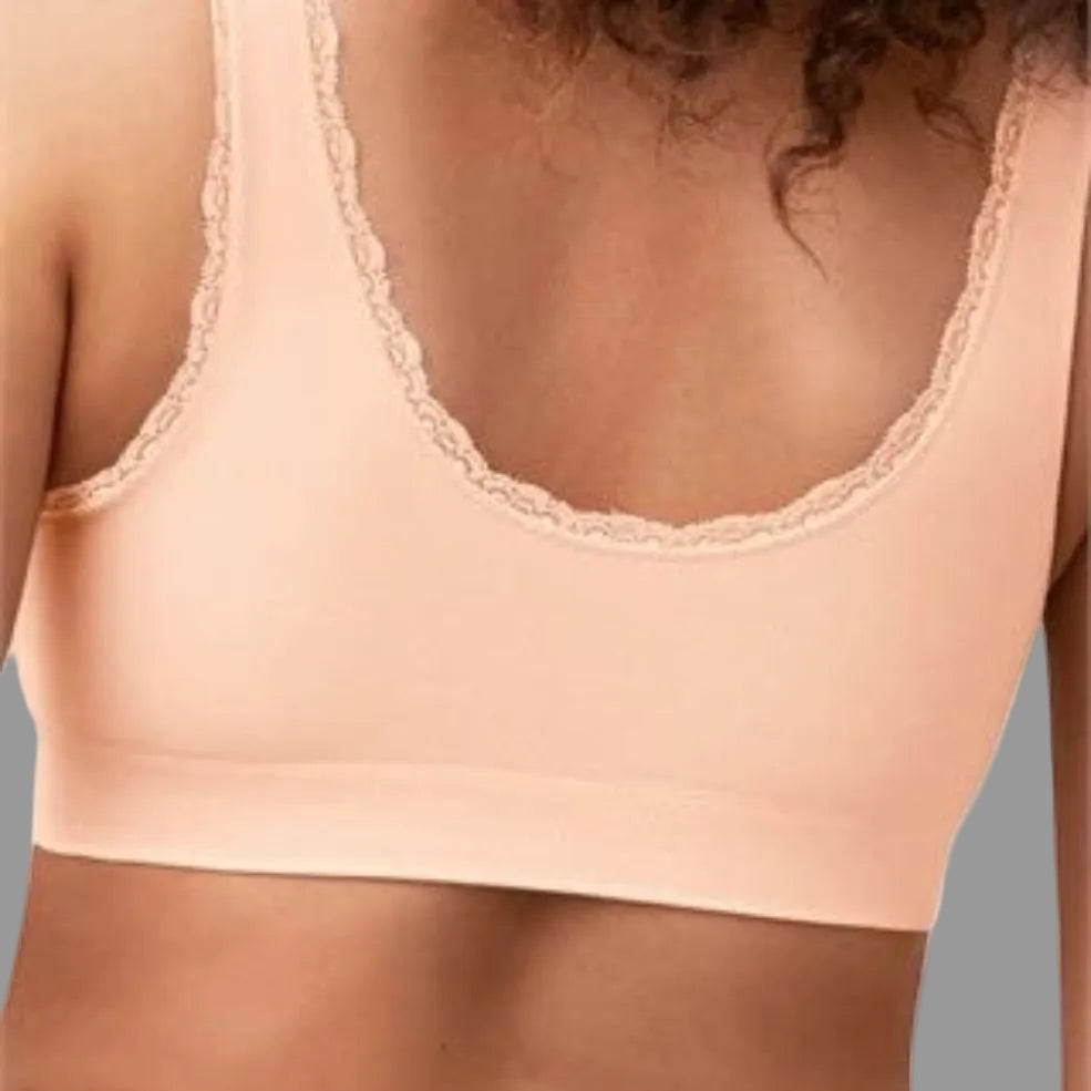 Amoena Kitty Mastectomy Pocketed Wire Free Soft Bra - Blush 44607