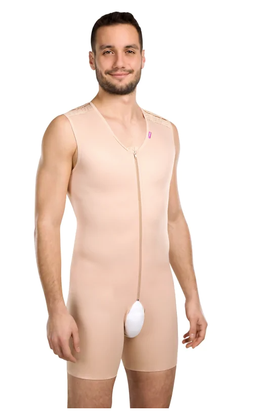 Lipoelastic MGmm Comfort MALE Post Surgery Compression Garment - Natural