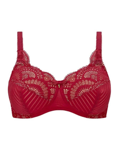 Amoena Karolina Soft Cup Non-Wired Pocketed Mastectomy Bra- Lipstick/ Sand 45097