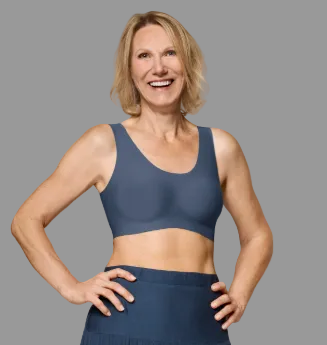 Amoena Linda Wire-Free Bra - Indigo 45104