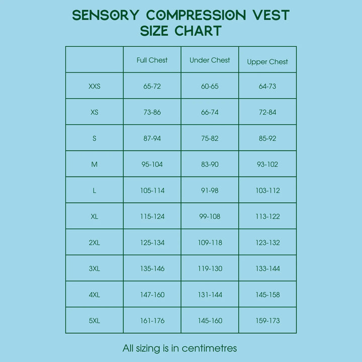 Transform Sensory Compression Vest Black