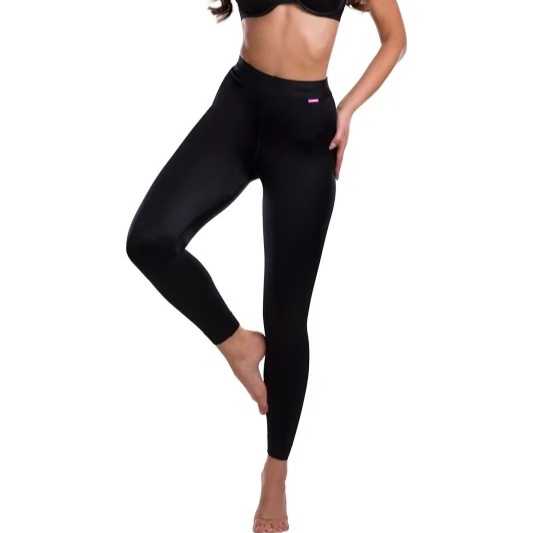 Lipoelastic TB Leggings Classic WITHOUT ZIPPER Stage 2 Surgical Compression Garment - Black