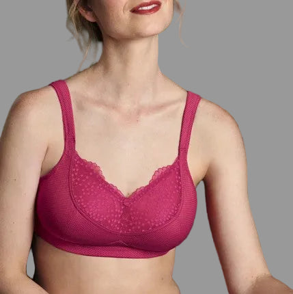 Anita Care Orely Wire Free Mastectomy Bra - Cherry Red 5782X