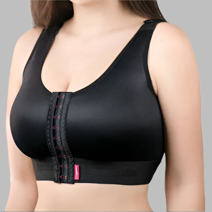 Lipoelastic PI Optimal Variant Post Surgery Compression Bra - Black