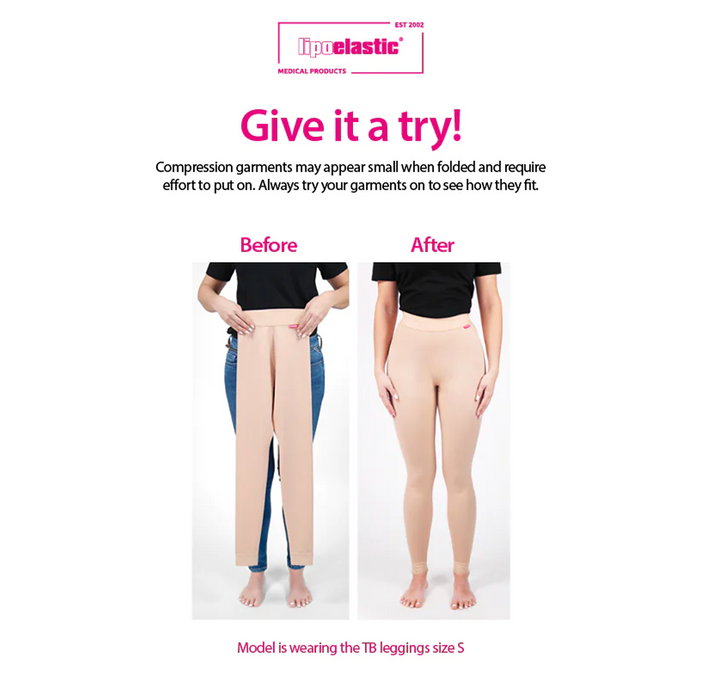 Lipoelastic TBfLg HIGH Compression Leggings - Black