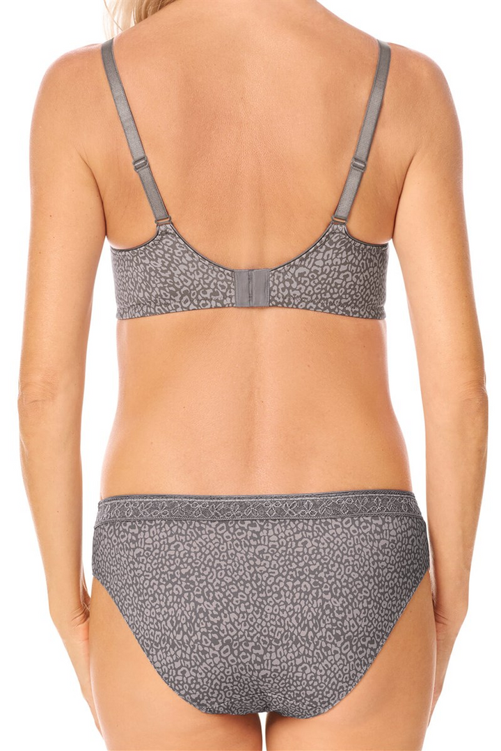 Amoena Bliss Non-Wired Padded Pocketed Mastectomy Bra - dark grey/light grey - 44884