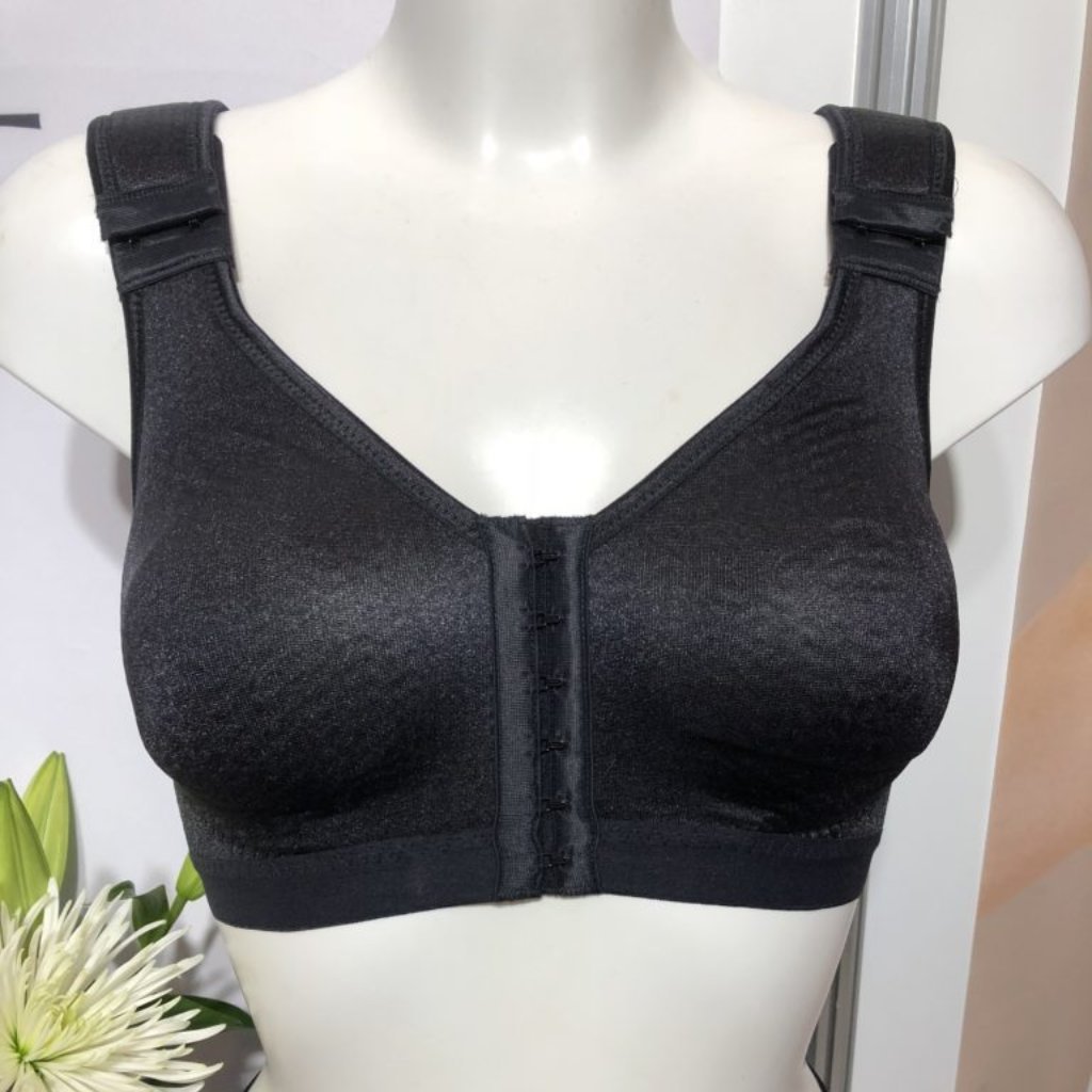 Anita Care Lymph-O-fit Bra Front Fastening - Black 1100. Medical Compression Garment For Lymphoedema