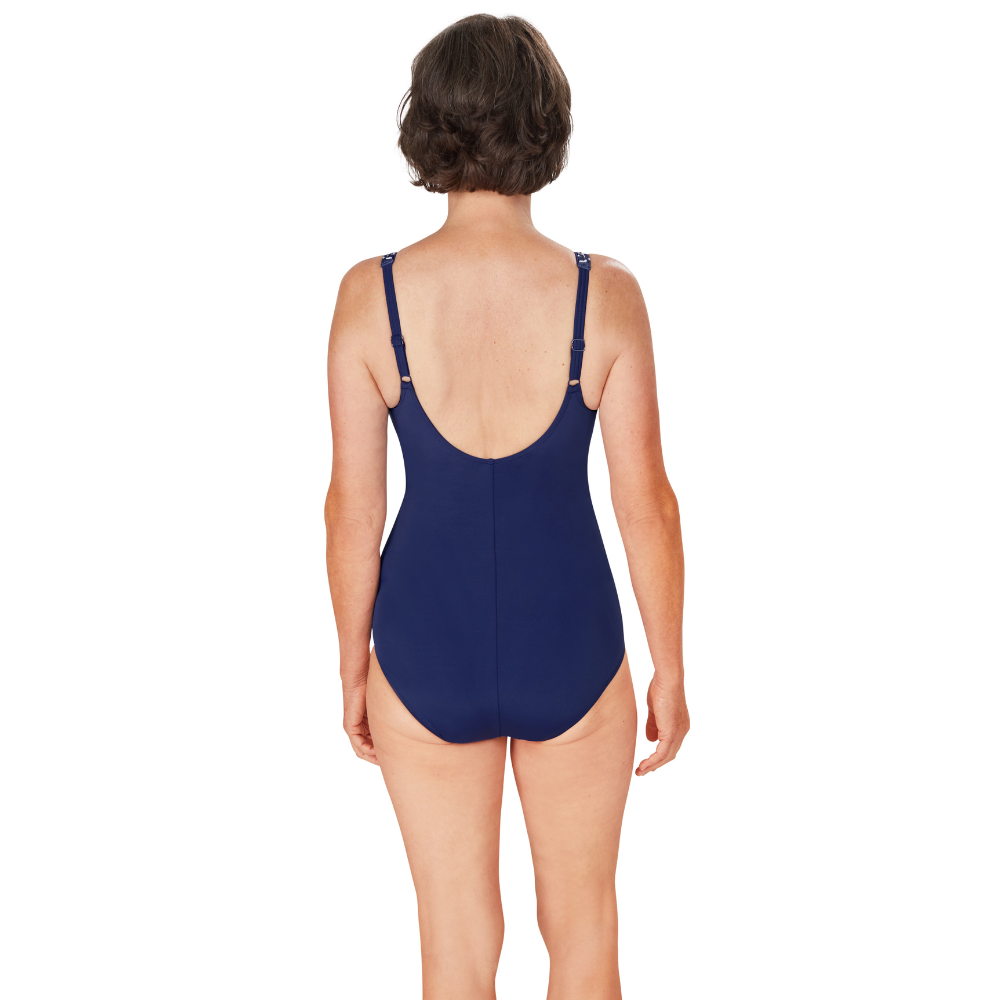 Amoena Asian Garden Full Bodice Swimsuit - blue/white- 71585