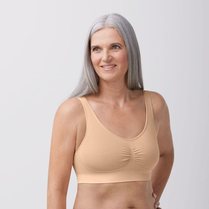 Amoena Pocketed Mastectomy Becky Soft Bra - 44677 Blush/Rose Nude