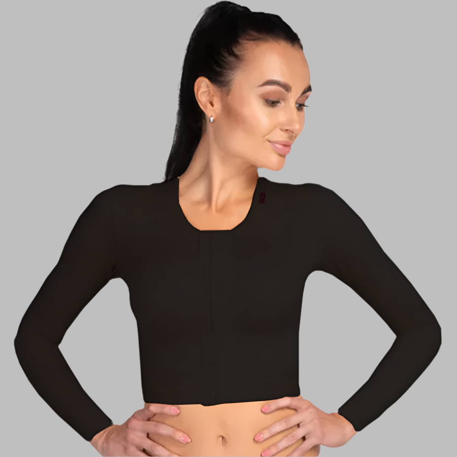 Compression Mt Lipoelastic MT Smooth Variant Post Surgery Compression Garment - Black ...