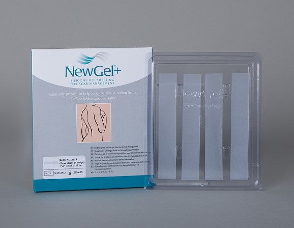 NewGel+ strips for scars 2.5cm x 15cm Clear  NG-301S